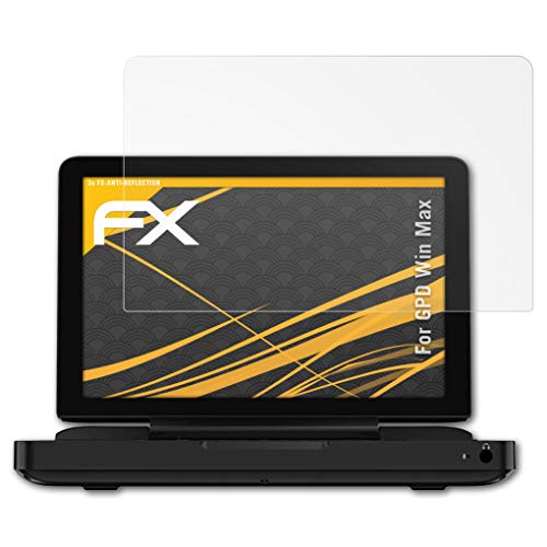 atFoliX Película Protectora compatible con GPD Win Max Lámina Protectora de Pantalla, antirreflejos y amortiguadores FX Protector Película (3X) atFoliX Película Protectora compatible con GPD Win Max Lámina Protectora de Pantalla, antirreflejos y amortiguadores FX Protector Película (3X)
