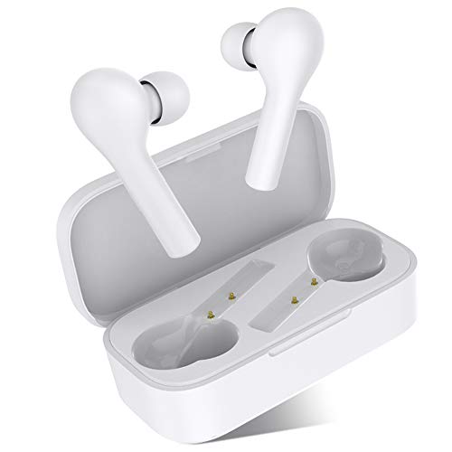 Auriculares Bluetooth, HOMSCAM Auriculares Inalámbricos Bluetooth 5.0 HiFi Mini Estéreo In-Ear Control Táctil Auriculares, Viene con 3 Tapones para los oídos Tamaños Diseñados para Niños también
