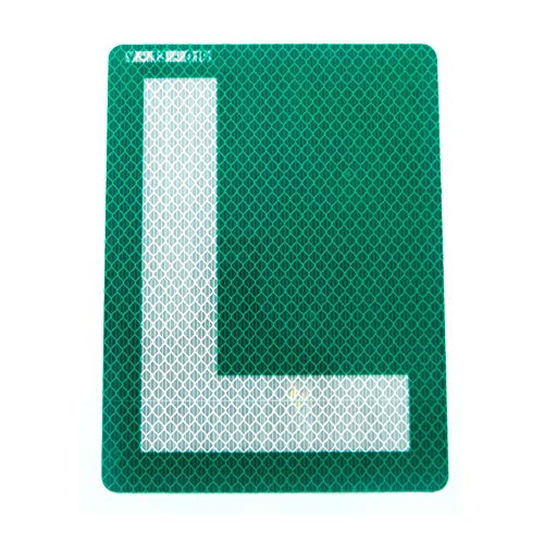 Autodomy Placa L Pegatina Adhesiva Conductor Novel para Coches con Lunas tintadas Homologada Reflectante Autodomy Placa L Pegatina Adhesiva Conductor Novel para Coches con Lunas tintadas Homologada Reflectante