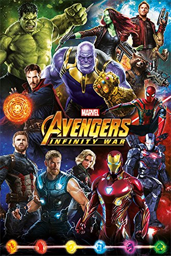 Avengers: Infinity War Character s - Póster (tamaño grande, 61 x 91,5 cm), multicolor