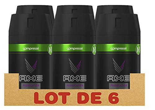 Axe Provocation Déodorant Homme Spray Sans Sels d'Aluminium, Frais 48, Pour Sentir Bon Toute la Journée (Lot de 6x100ml)