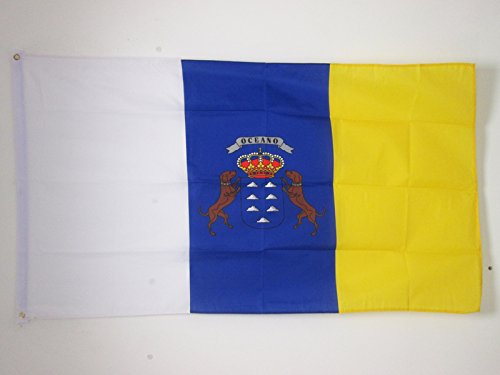 AZ FLAG Bandera de CANARIAS 150x90cm - Bandera Canaria 90 x 150 cm