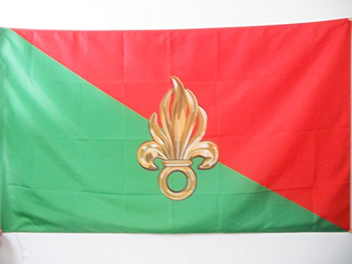 AZ FLAG Bandera de la LEGIÓN EXTRANJERA Francesa 90x60cm para Palo - Bandera EJÉRCITO FRANCÉS 60 x 90 cm