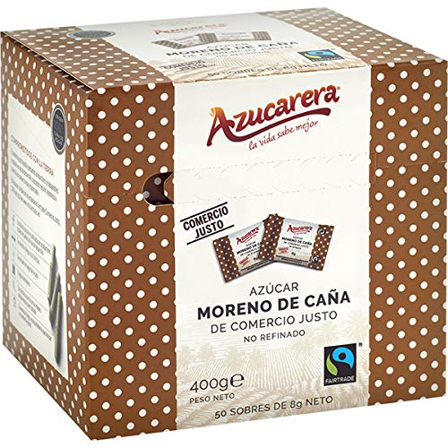 Azucarera - Estuche 50 sobres (8grs) de Azúcar Moreno 400 g Azucarera - Estuche 50 sobres (8grs) de Azúcar Moreno 400 g