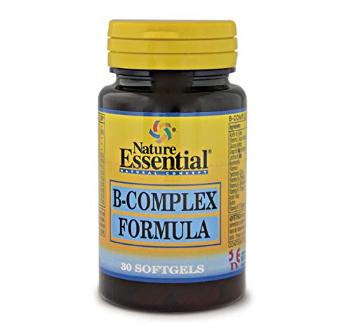 B-complex formula 500 mg. 30 perlas con vitaminas C, E, B-1, B-2, B-3, B-5, B-6, B-9, B-12 y Biotina