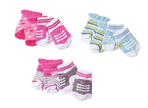 BABY born Socks, 2 pack Calcetines de muñeca - Accesorios para muñecas (2 pack, Calcetines de muñeca, 3 año(s), Multicolor, 43 cm, Chica, 2 pieza(s)) , color/modelo surtido