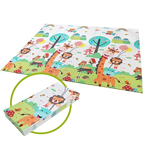 Bamny Alfombra de Juego para Niños de 200x180x1cm, Alfombra de Espuma XPE, Antideslizante, Plegable Portátil, Impermeable en ambos lados(Patrón de Dibujos Animados) Bamny Alfombra de Juego para Niños de 200x180x1cm, Alfombra de Espuma XPE, Antideslizante, Plegable Portátil, Impermeable en ambos lados(Patrón de Dibujos Animados)