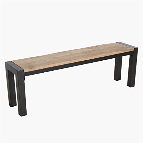Banco de madera de mango hecho a mano, diseño interior, estilo vintage, banco de comedor de madera maciza, grupo de bancos de esquina, estilo rústico Banco de madera de mango hecho a mano, diseño interior, estilo vintage, banco de comedor de madera maciza, grupo de bancos de esquina, estilo rústico