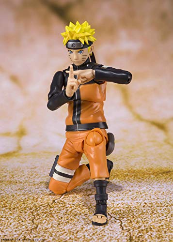 Bandai Spirits (Best Selection S.H.Figuarts Naruto Shippuden Naruto Uzumaki 140mm PVC&ABS Action Figure