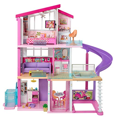 Barbie - Casa de Muñecas con Accesorios, La Casa de Tus Sueños, con Elevador Nuevo (Mattel Gnh53)