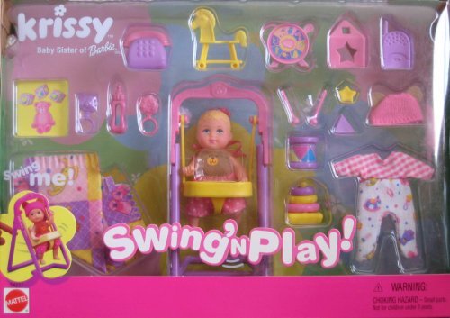 Barbie KRISSY Swing 'n Play! Set w Working Swing! (2001) by Mattel