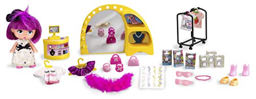 Barriguitas - La Cuqui Tienda, con 1 muñeca, para niños y niñas de 4 a 8 años (Famosa 700014767)