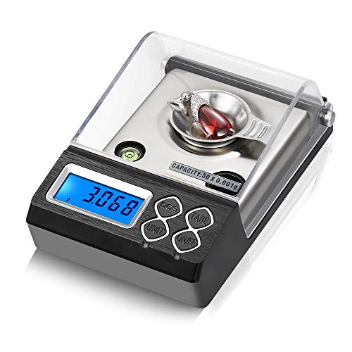 Báscula de Bolsillo Digital 50g 0.001g, Balanzas de joyería eléctricas,Pantalla LCD con retroiluminación, Báscula Digital de Precisión para Joyería Báscula de Bolsillo Digital 50g 0.001g, Balanzas de joyería eléctricas,Pantalla LCD con retroiluminación, Báscula Digital de Precisión para Joyería