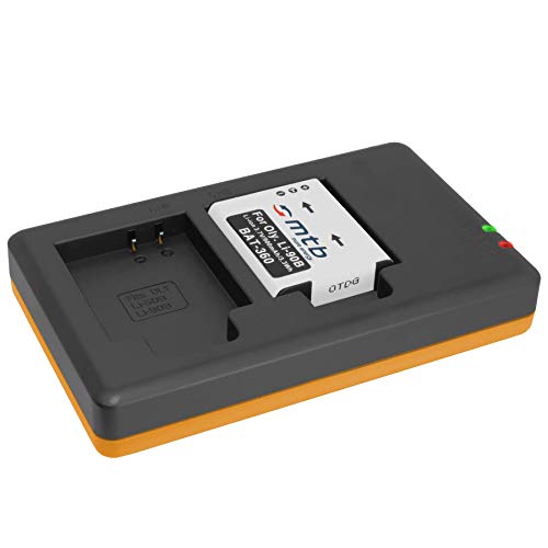 Batería + Cargador Doble (USB) para LI-90B LI-92B / Olympus Tough TG Tracker/SH-1, 2… / XZ-2 / TG-1 TG-5 - Contiene Cable Micro USB