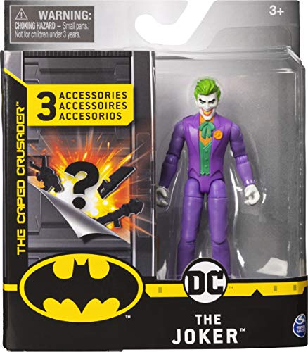 BATMAN Figura de acción The Joker de 10 cm con 3 Accesorios misteriosos, Misión 1