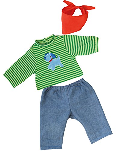 Bayer Design - Conjunto con Camiseta, pantalón y pañuelo para muñecas, Color Azul (83845)
