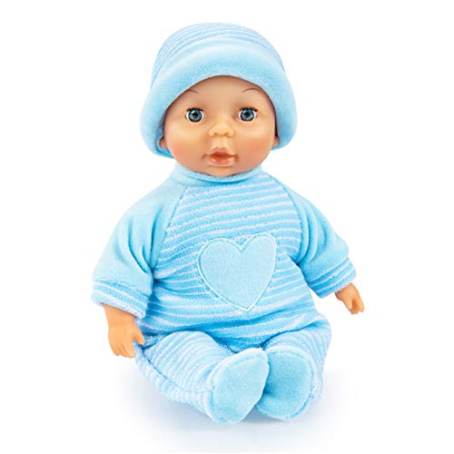 Bayer Design muñeca bebé My First Baby, Cuerpo Blando, Ojos Que cierran, para niños y niñas, Azul, 28cm (92802AU)