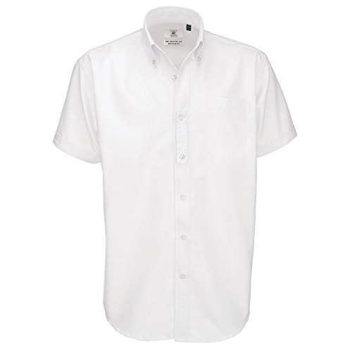 B&C - Camisa Oxford de manga corta informal para hombre B&C - Camisa Oxford de manga corta informal para hombre