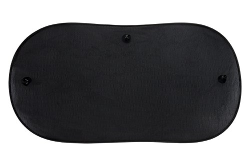 BC Corona INT40117 1 Parasol Trasero Triple Capa de 100X50 Color Negro con ventosas y Universal, 100x50 cm BC Corona INT40117 1 Parasol Trasero Triple Capa de 100X50 Color Negro con ventosas y Universal, 100x50 cm
