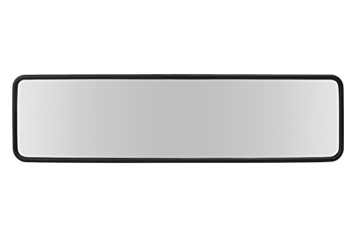 BCCORONA INT40112 Espejo Retrovisor Interior Panorámico Sin Reflejos Universal para vehículo Montaje por Bandas de sujeción, Negro