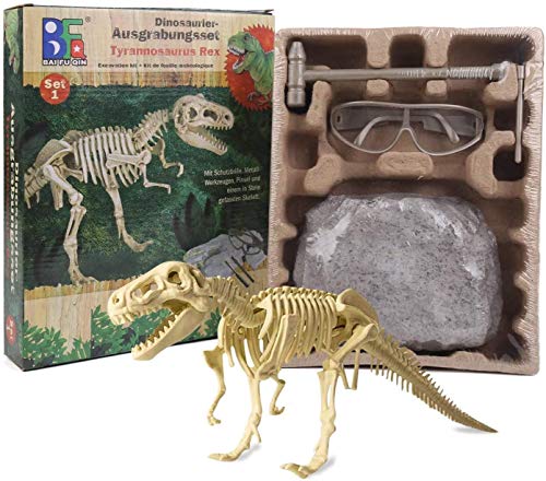 Bck Excavación arqueológica Fósiles Dinosaurios Dinosaurios Juguete DIY Dinosaurio Kit de excavación para niños Excavación de niños Educación DIY TOYS Hecho a mano DIY Puzzle Dino Fossil Dig Kits Dino