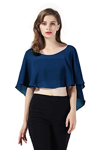 BEAUTELICATE Chal Estola de Gasa Mujer Capa Bolero para Fiesta Boda Novia 25 Colores