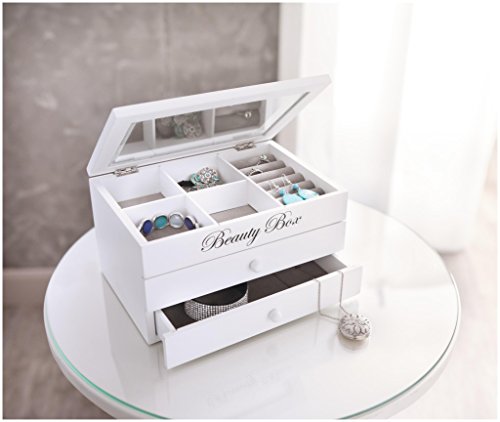 Beauty Box - Joyero, color blanco Beauty Box - Joyero, color blanco