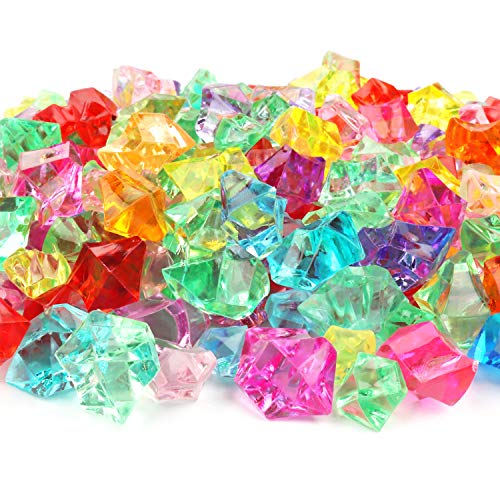 SUPVOX - Piedras Decorativas de Cristal Ideales para Decorar mesas de Boda,  4,5 mm, 2000 Unidades, Color Rojo