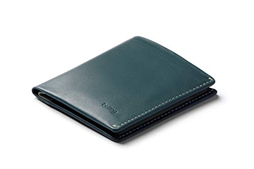 Bellroy Note Sleeve, Cartera de Piel Slim, edición con protección RFID Disponible (Máx. 11 Tarjetas, Efectivo y Monedas) - Teal - RFID