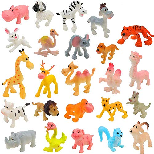 BESTZY Figuras de Animales 24Pcs Mini plástico Animales de Granja y Animales Salvajes de la Selva Juguetes Figuras para niños Aprendizaje Playset Educativo Favores de Fiesta Regalos BESTZY Figuras de Animales 24Pcs Mini plástico Animales de Granja y Animales Salvajes de la Selva Juguetes Figuras para niños Aprendizaje Playset Educativo Favores de Fiesta Regalos