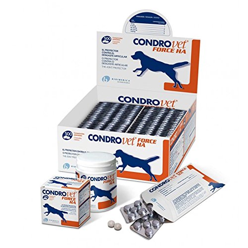 Bioiberica Condrovet Force Ha - Protector de articulaciones para mascotas, 500 Comprimidos Bioiberica Condrovet Force Ha - Protector de articulaciones para mascotas, 500 Comprimidos