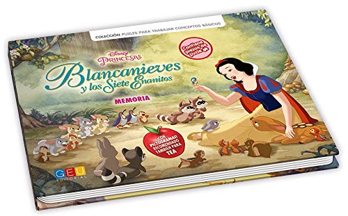 Blancanieves y los siete enanitos - LIbro-juego para trabajar la memoria / Editorial GEU/ A partir de 6 años / Trabaja la memoria/ A través de la ruta visual (Niños de 3 a 6 años)