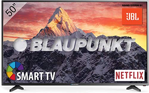 Blaupunkt Televisor Smart TV LED 50" - 50 Pulgadas 4K Ultra HD UHD WiFi - BLA-50/405V-GB-11B4-UEGBQPX-EU, Sonido JBL, Negro