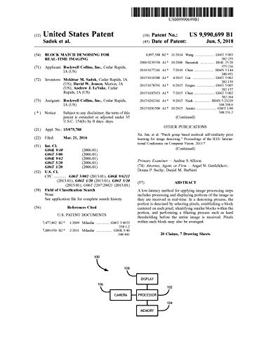 Block match denoising for real-time imaging: United States Patent 9990699 (English Edition)