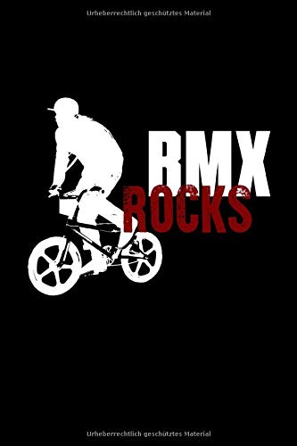 BMX Riding Rocks Cool Dirt Bike Race Stunt Gift Tees: Gepunktetes Papierheft | 120 Blatt | Planer Journal | Dotgrid | 6 x 9 in | 15,24 x 22,86 cm | Punktgitterbuch | Lustiges großes Geschenk