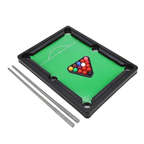 Bnineteenteam Mini Juego de Billar de Mesa, Juego de Billar en Miniatura con Juego de Bolas y Palos para niños Adultos Juguete