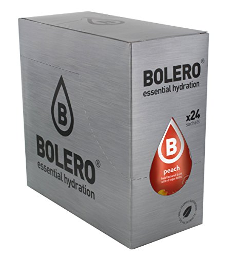 Bolero Bebida Instantánea sin Azúcar, Sabor Melocotón - Paquete de 24 x 9 gr - Total: 216 gr Bolero Bebida Instantánea sin Azúcar, Sabor Melocotón - Paquete de 24 x 9 gr - Total: 216 gr