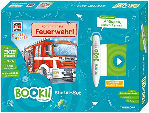 BOOKii® Starter-Set. WAS IST WAS Kindergarten. Unterwegs mit der Feuerwehr!: BOOKii® Der Hörstift mit Aufnahmefunktion / bluetoothfähig / mit Akku / ... Mitnehmen / Ladekabel mit 3-fach-Anschluss BOOKii® Starter-Set. WAS IST WAS Kindergarten. Unterwegs mit der Feuerwehr!: BOOKii® Der Hörstift mit Aufnahmefunktion / bluetoothfähig / mit Akku / ... Mitnehmen / Ladekabel mit 3-fach-Anschluss