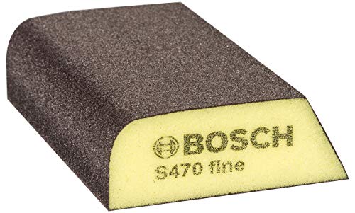 Bosch Professional 2608608223 Esponja S470 por Profile Fina (Madera, plástico y Metal, 69 x 97 x 26 mm, Accesorios para Lijado a Mano), Amarillo/Gris, Fino Bosch Professional 2608608223 Esponja S470 por Profile Fina (Madera, plástico y Metal, 69 x 97 x 26 mm, Accesorios para Lijado a Mano), Amarillo/Gris, Fino