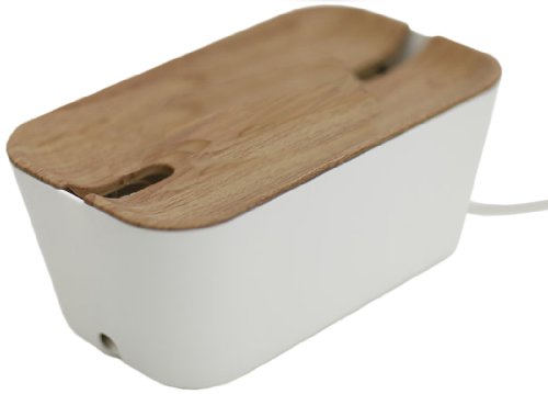 Bosign 291169 HIDEAWAY Organizador de Cables, Caja para Cables y Estación de Carga, color Blanco/Natural, Mediano, 30 x 18 x 14 cm Bosign 291169 HIDEAWAY Organizador de Cables, Caja para Cables y Estación de Carga, color Blanco/Natural, Mediano, 30 x 18 x 14 cm