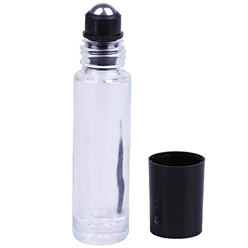Botella 1PCS 10 Ml Vacíos Perfume del Aceite Esencial Botellas Retornables De Vidrio Roll-on Botellas con Bolas De Acero Inoxidable Rodillo Beauty Care