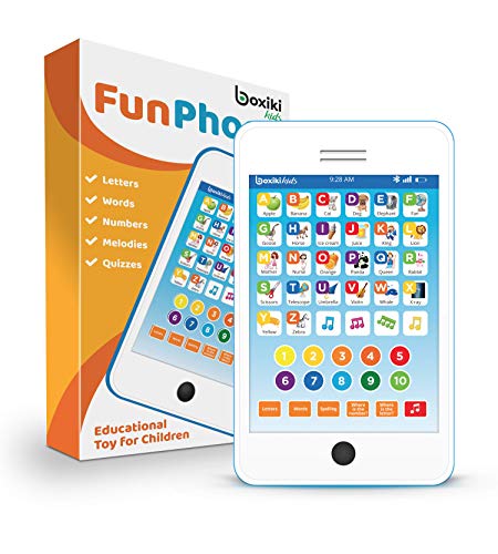 Boxiki kids Teléfono Infantil con 6 Juegos Didácticos Tableta Interactiva y Didáctica para Aprender Juegos de Números, Letras, Deletreo, “Dónde Está?” Y Melodías | Juguete Educativo Boxiki kids Teléfono Infantil con 6 Juegos Didácticos Tableta Interactiva y Didáctica para Aprender Juegos de Números, Letras, Deletreo, “Dónde Está?” Y Melodías | Juguete Educativo