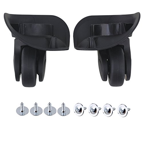 BQLZR 9.1cmx10.7x4.9cm negro pl¨¢stico DIY Izquierda y derecha de equipaje de ruedas giratorias paquete de reemplazo de 2 BQLZR 9.1cmx10.7x4.9cm negro pl¨¢stico DIY Izquierda y derecha de equipaje de ruedas giratorias paquete de reemplazo de 2