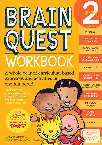 Brain Quest Workbook: Grade 2 [With Stickers] [Idioma Inglés]
