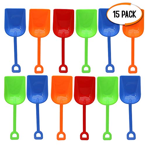Bramble Juego de 15 Pala de Playa para Niños, 9" en Colores Surtidos - Juguetes para la Arena y para la Playa. Bramble Juego de 15 Pala de Playa para Niños, 9" en Colores Surtidos - Juguetes para la Arena y para la Playa.