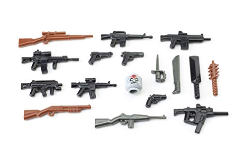 BrickArms Zombie Defensa Pack 2016, Set De Armas Custom armas para figuras LEGO BrickArms Zombie Defensa Pack 2016, Set De Armas Custom armas para figuras LEGO