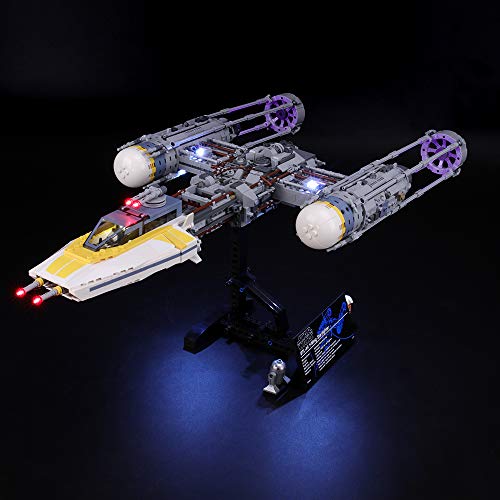 BRIKSMAX Kit de Iluminación Led para Lego Star Wars Y-Wing Starfighter, Compatible con Ladrillos de Construcción Lego Modelo 75181, Juego de Legos no Incluido