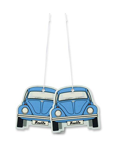 BRISA VW Collection - Volkswagen Escarabajo Coche Beetle Ambientador para Coche, Desodorante del Vehículo, Difusor de Perfume/Fragancia, Accesorios para automóviles/Regalo (Fresh/Azul) - Conjunto de 2