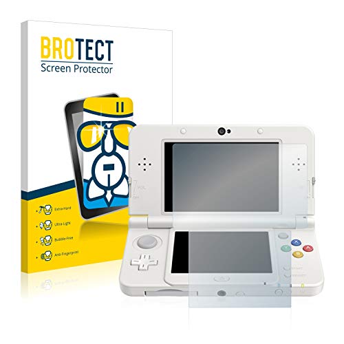 BROTECT Protector Pantalla Cristal Compatible con Nintendo New 3DS Protector Pantalla Vidrio - Dureza Extrema, Anti-Huellas, AirGlass