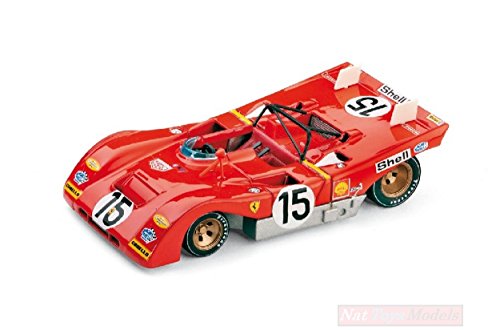 Brumm BM0259 Ferrari 312 PB N.15 1000 Km Monza 1971 ICKX-REGAZZONI 1:43 Die Cast Compatible con